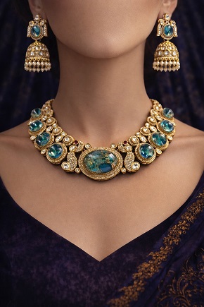 Premium Marble Stone Necklace – Elegant & Timeless Statement Jewellery